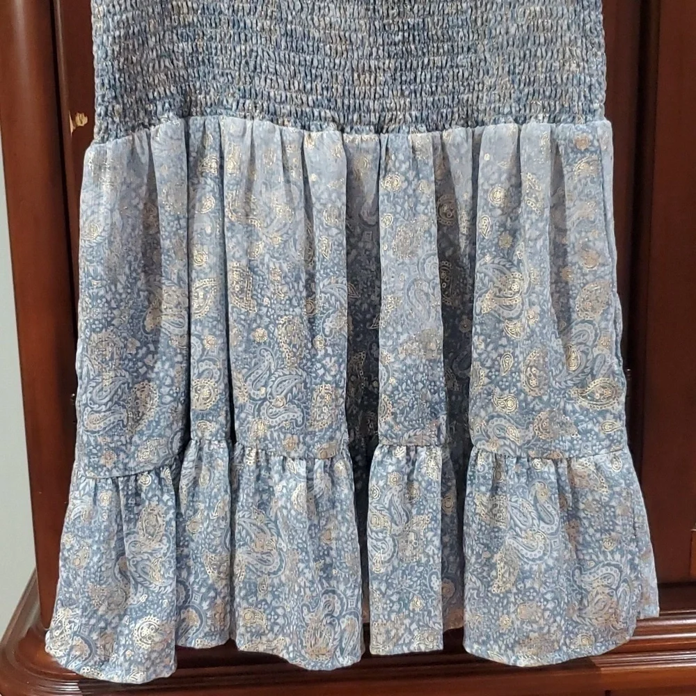 Michael Kors Dress frilly & fancy teal blue PM